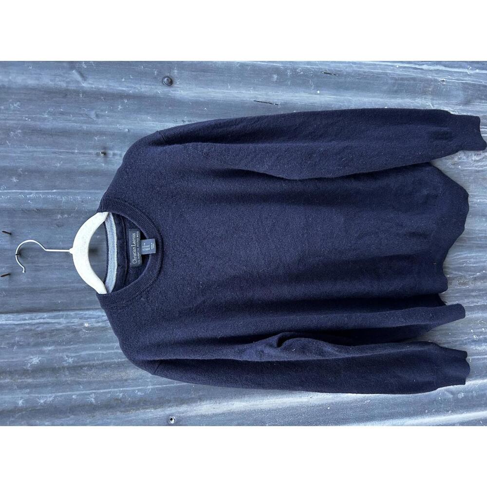 Christian Lacroix Men's Extra Fine Merino Wool Crew Neck Sweater Size XL